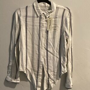 Chic Striped Women's Blouse